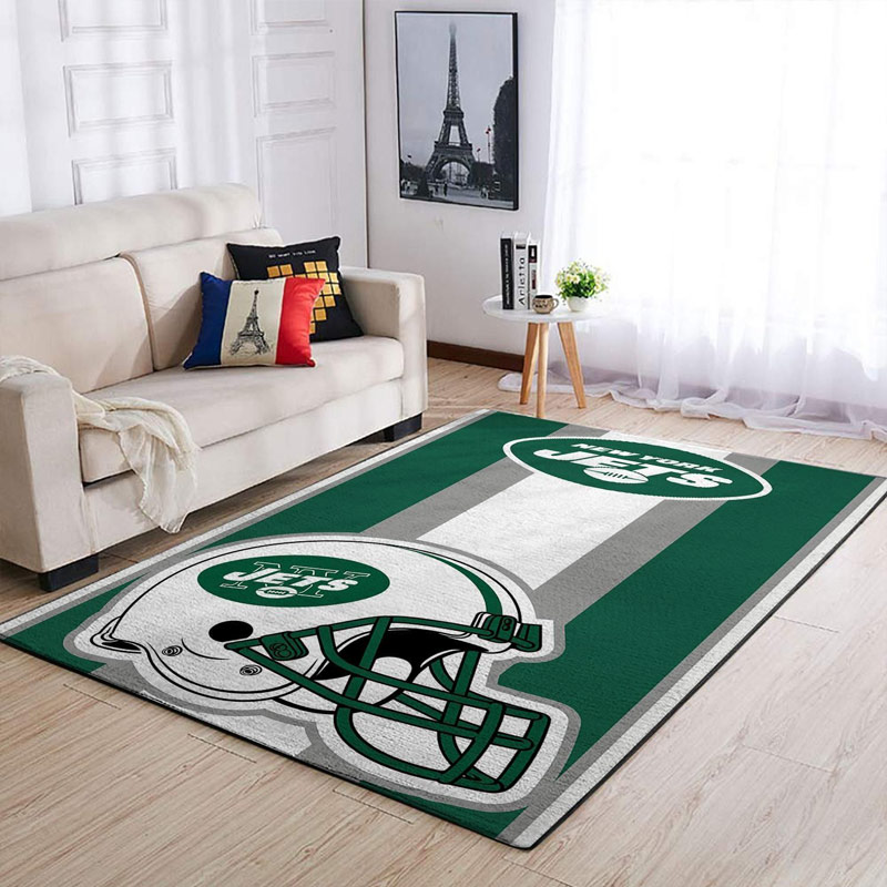 New York Jets Area Rug NFL Area Rug Bathroom Rug Indoor Outdoor Rugs Rectangle Carpet
