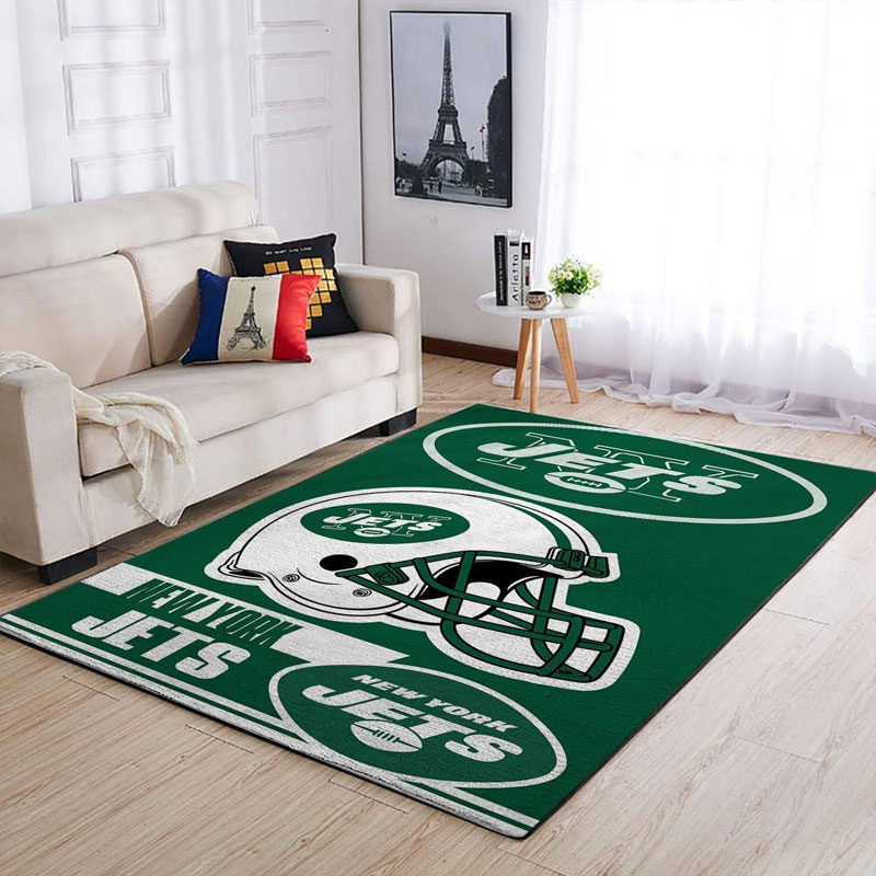 New York Jets Area Rug NFL Area Rug Dining Room Rugs Indoor Outdoor Rug Rectangle Carpet