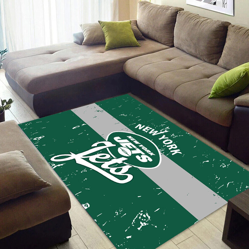 New York Jets Area Rug NFL Area Rug Bedroom Rug Indoor Outdoor Rug Rectangle Carpet