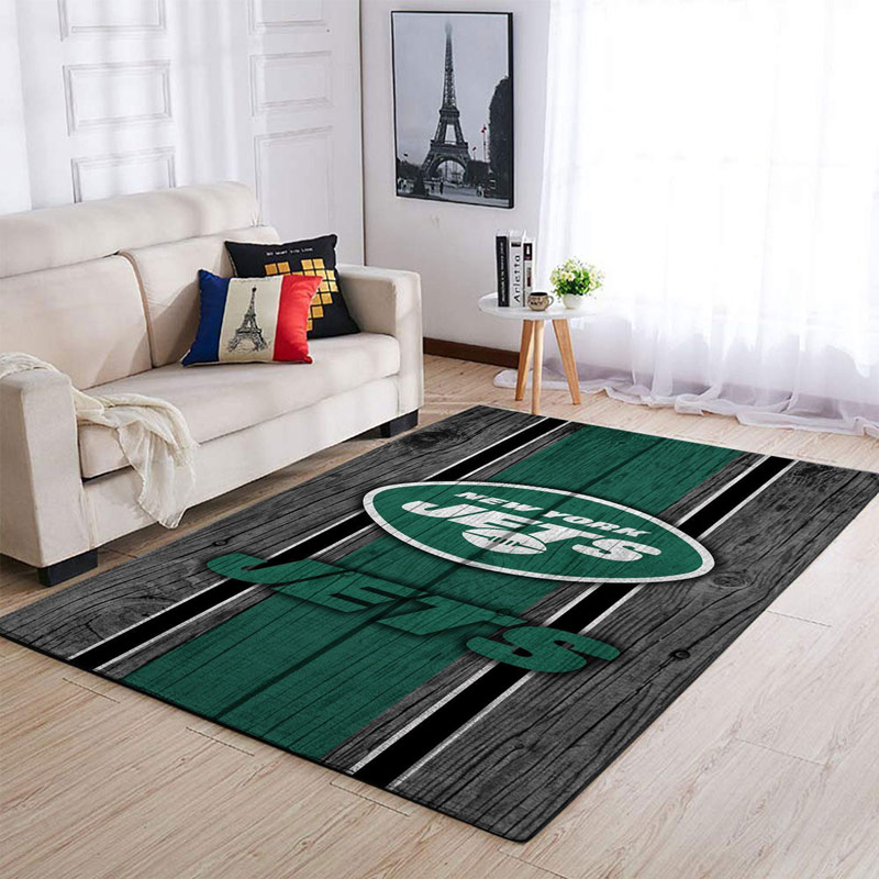 New York Jets Area Rug NFL Area Rug Bedroom Rug Outdoor Rug Rectangle Carpet
