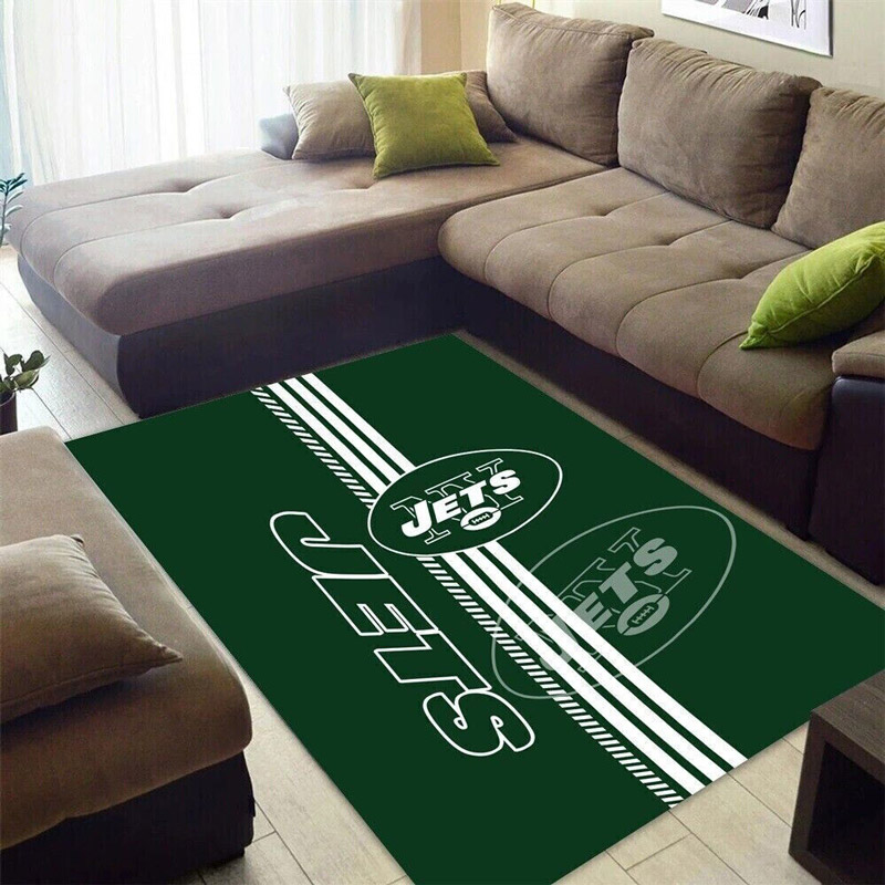New York Jets Rug NFL Area Rug Bedroom Area Rug Indoor Rug Rectangle Carpet