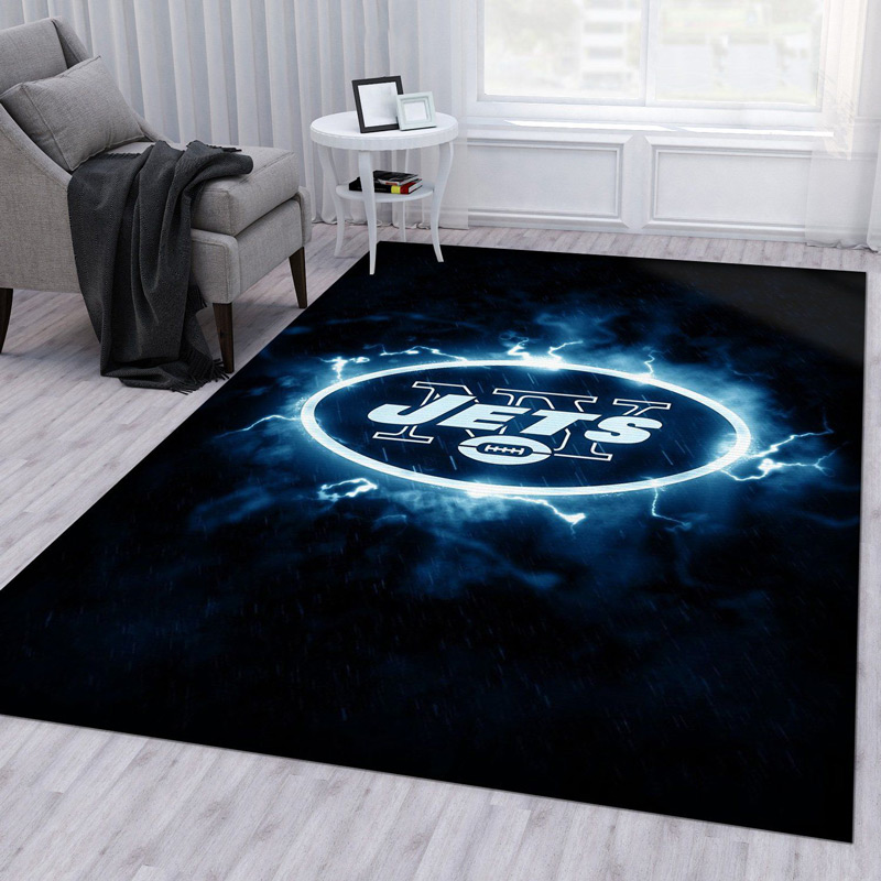 New York Jets Rug NFL Area Rug Dining Room Rug Indoor Rug Rectangle Carpet