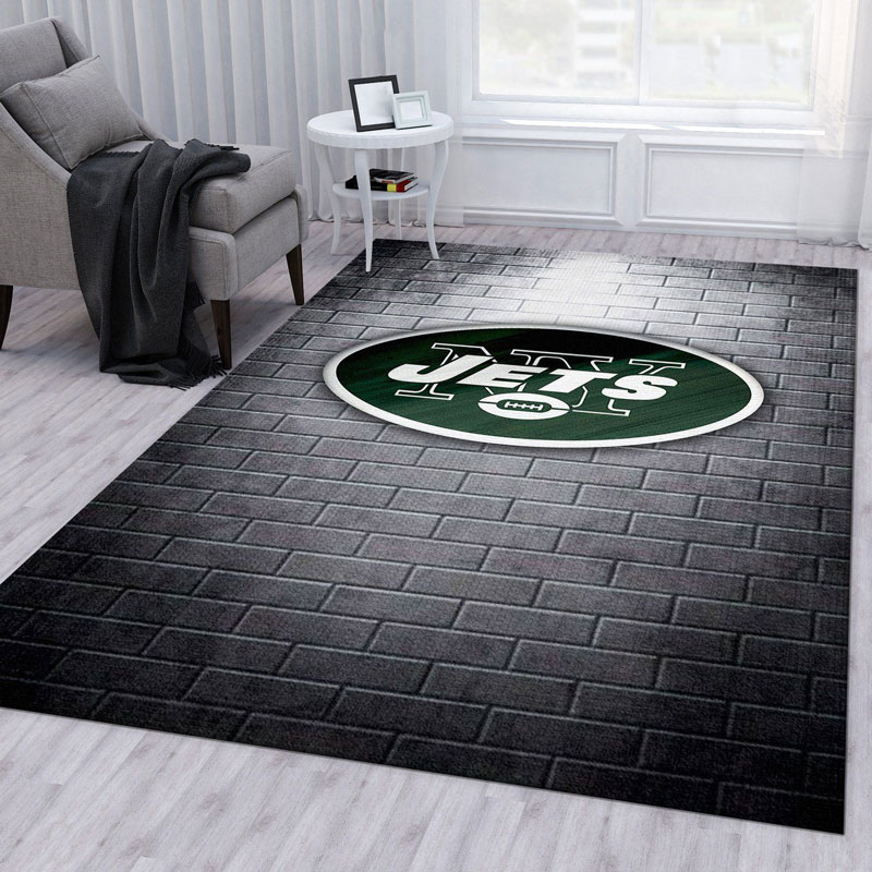 New York Jets Area Rug NFL Area Rug Living Room Rug Indoor Outdoor Rugs Rectangle Carpet