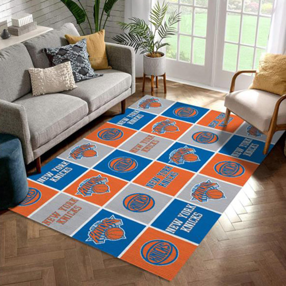 New York Knicks Area Rug NBA Area Rug Dining Room Rug Indoor Rug Rectangle Carpet