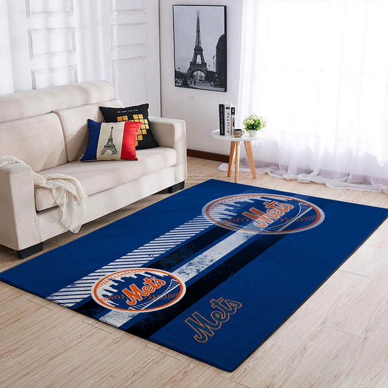New York Mets Area Rug MLB Area Rug Kitchen Rug Outdoor Rug Rectangle Carpet