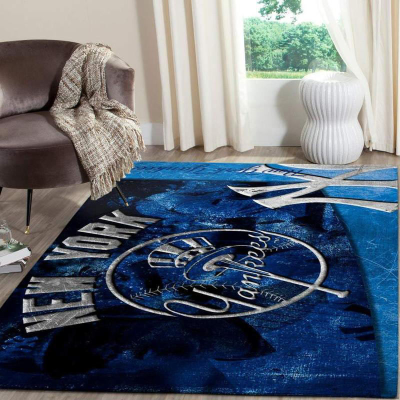 New York Yankees Rug MLB Area Rug Living Room Rug Indoor Rugs Rectangle Carpet