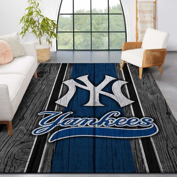 New York Yankees Area Rug MLB Area Rug Living Room Rug Indoor Outdoor Rugs Rectangle Carpet
