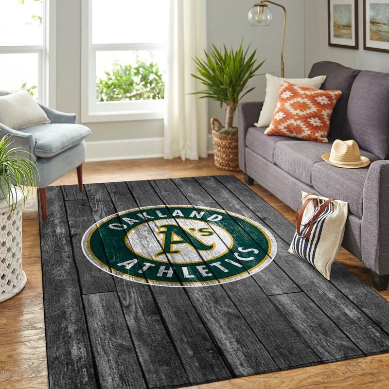 Oakland Athletics Area Rug MLB Area Rug Bedroom Area Rug Outdoor Rug Rectangle Carpet