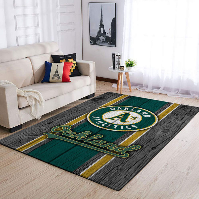 Oakland Athletics Rug MLB Area Rug Living Room Area Rug Outdoor Rug Rectangle Carpet