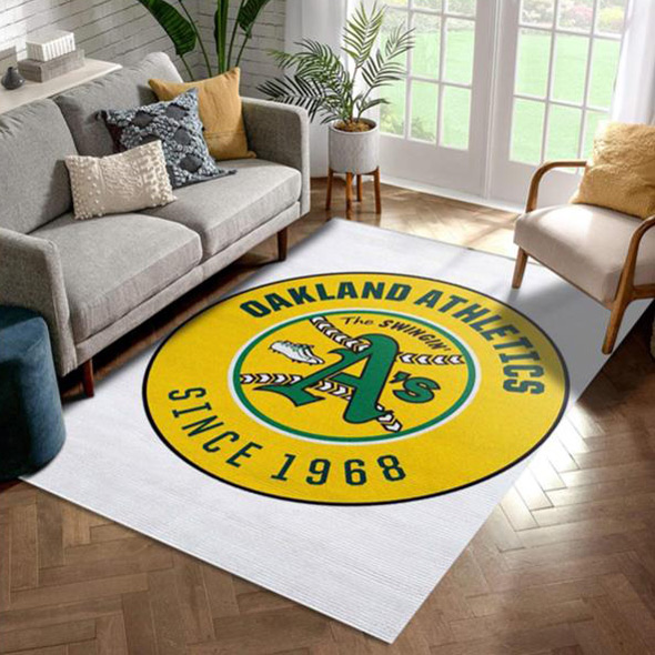 Oakland Athletics Rug MLB Area Rug Bedroom Area Rug Outdoor Rug Rectangle Carpet