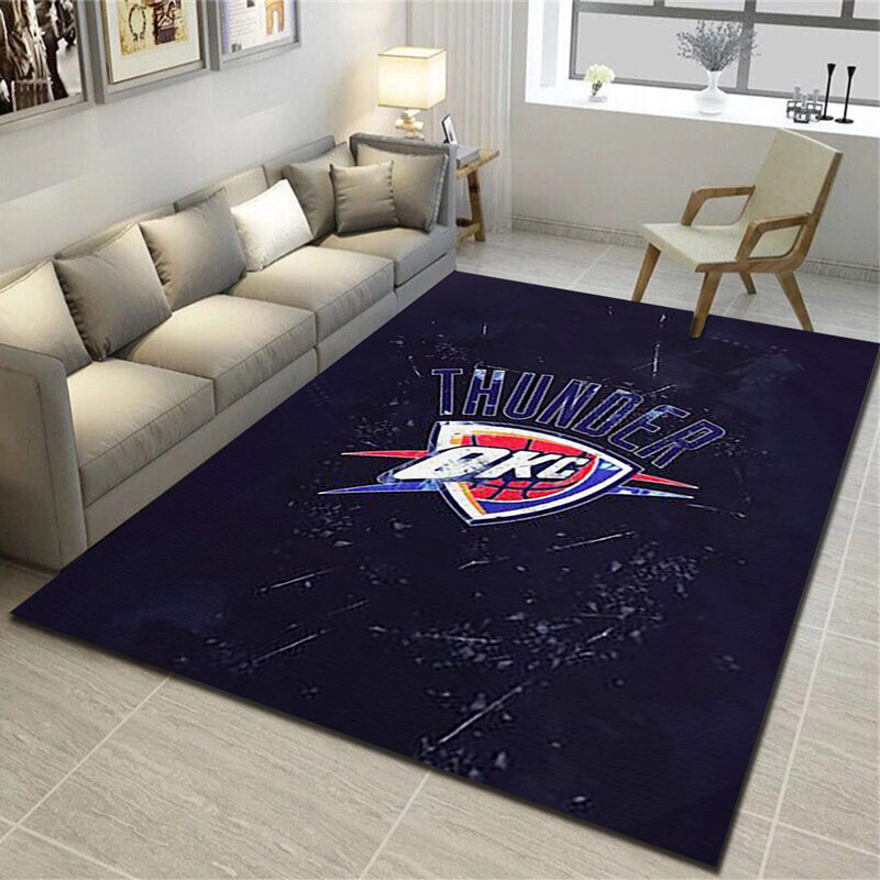 Oklahoma City Thunder Rug NBA Area Rug Bedroom Rug Outdoor Rugs Rectangle Carpet