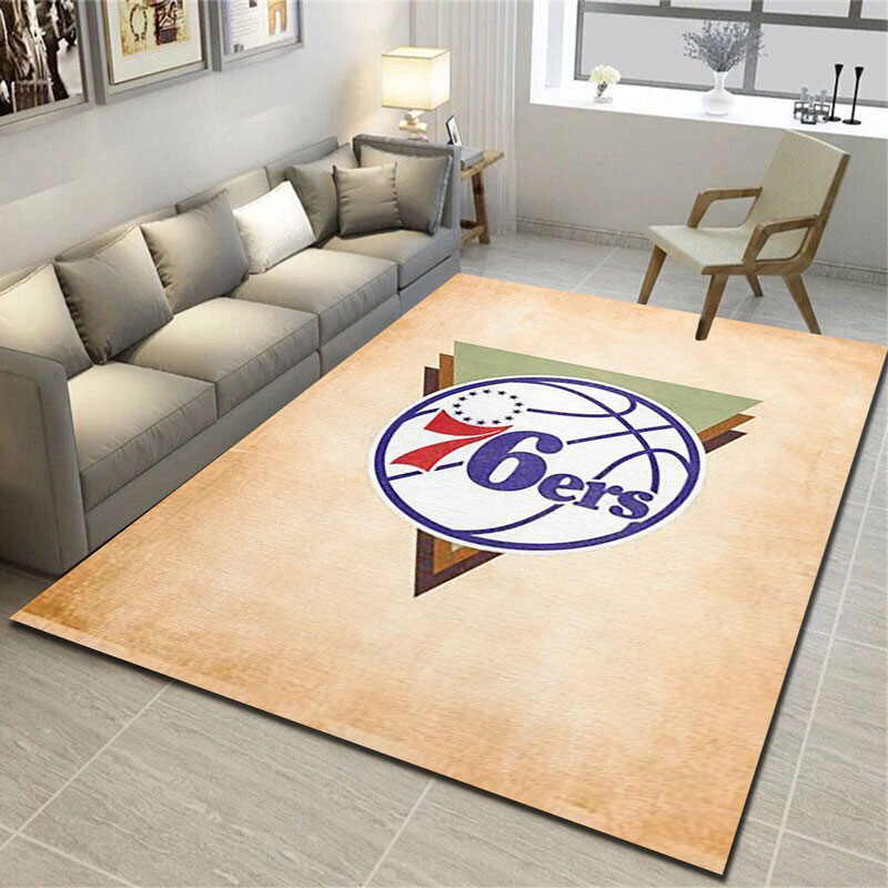 Philadelphia 76ers Area Rug NBA Area Rug Bedroom Rug Indoor Rug Rectangle Carpet