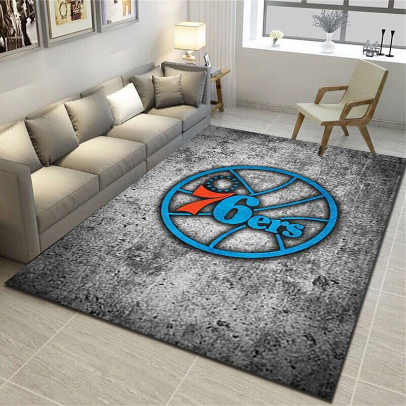 Philadelphia 76ers Rug NBA Area Rug Kitchen Rug Indoor Outdoor Rugs Rectangle Carpet