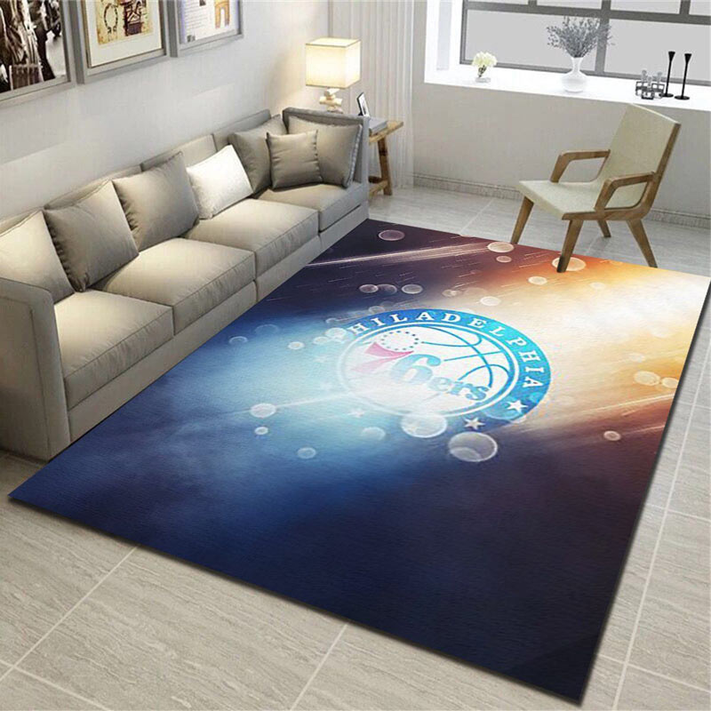 Philadelphia 76ers Rug NBA Area Rug Bedroom Rug Outdoor Rug Rectangle Carpet
