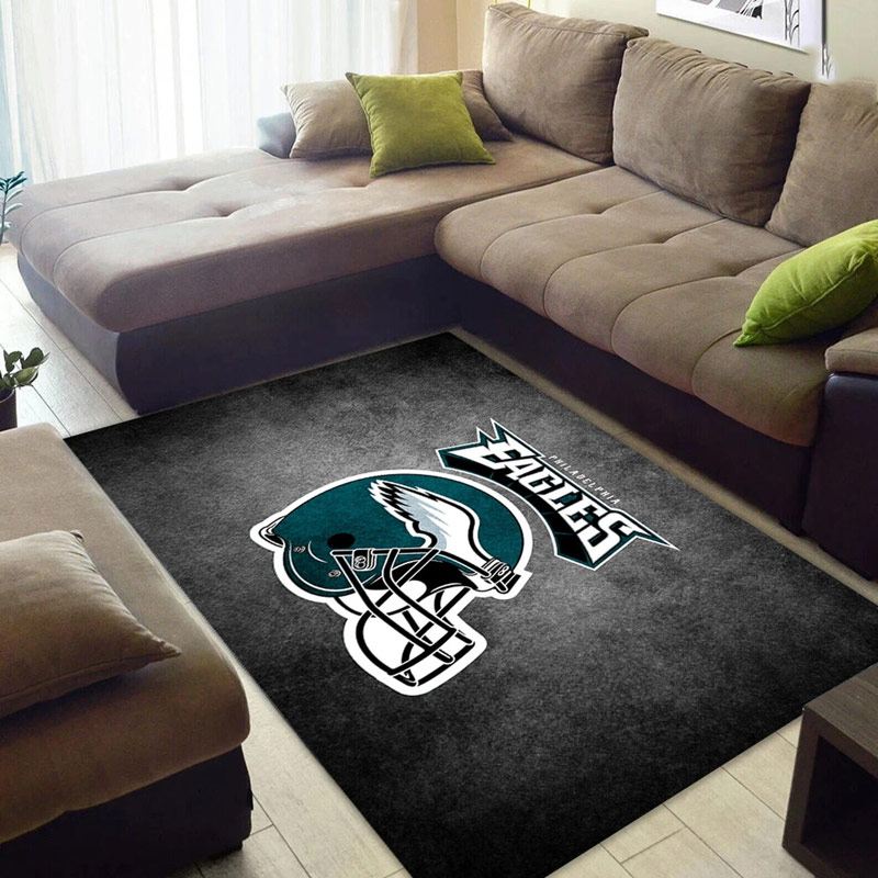 Philadelphia Eagles Area Rug NFL Area Rug Bathroom Rug Indoor Outdoor Rugs Rectangle Carpet