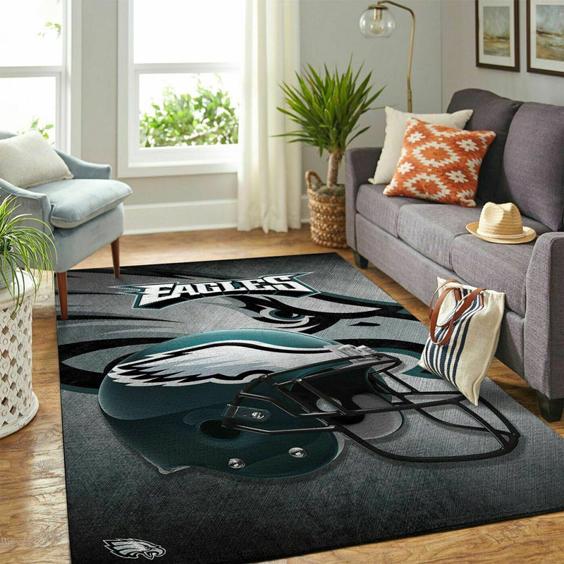 Philadelphia Eagles Rug NFL Area Rug Kitchen Rug Outdoor Rugs Rectangle Carpet