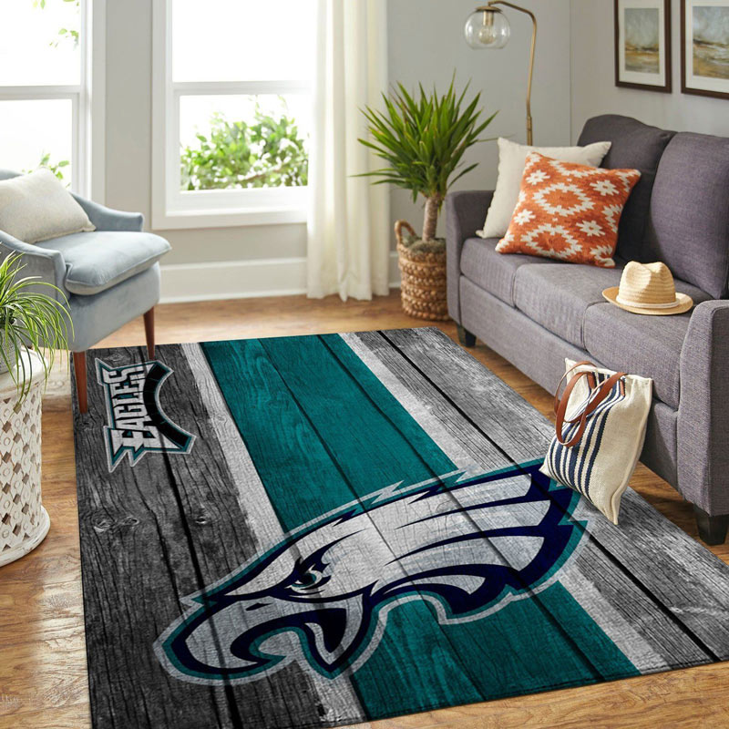 Philadelphia Eagles Rug NFL Area Rug Living Room Rug Outdoor Rugs Rectangle Carpet