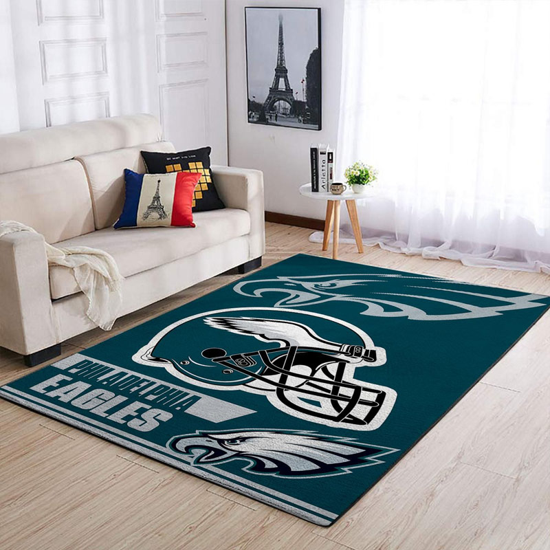 Philadelphia Eagles Area Rug NFL Area Rug Bathroom Rug Outdoor Rugs Rectangle Carpet