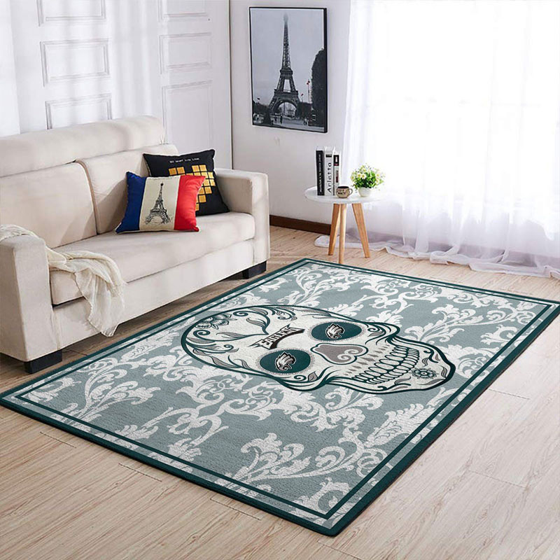 Philadelphia Eagles Rug NFL Area Rug Dining Room Rug Indoor Outdoor Rug Rectangle Carpet