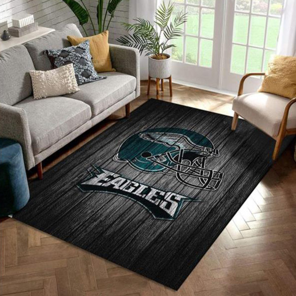 Philadelphia Eagles Rug NFL Area Rug Dining Room Rugs Indoor Outdoor Rugs Rectangle Carpet