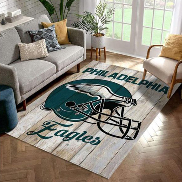 Philadelphia Eagles Area Rug NFL Area Rug Dining Room Rugs Outdoor Rug Rectangle Carpet