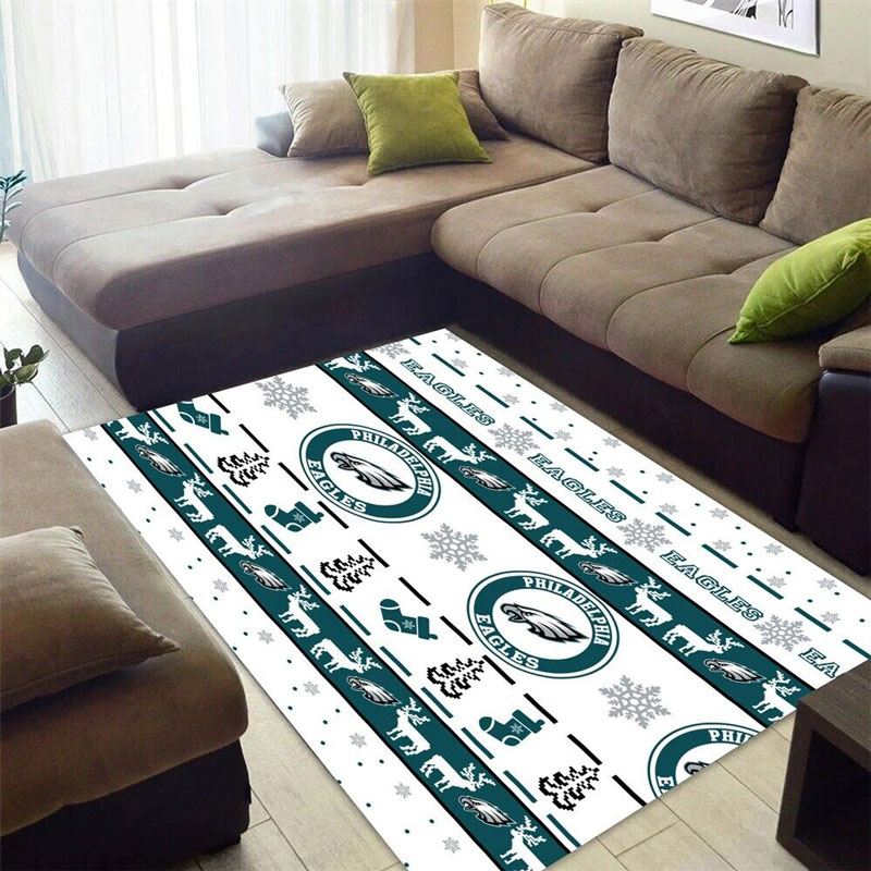 Philadelphia Eagles Area Rug NFL Area Rug Dining Room Rugs Outdoor Rug Rectangle Carpet