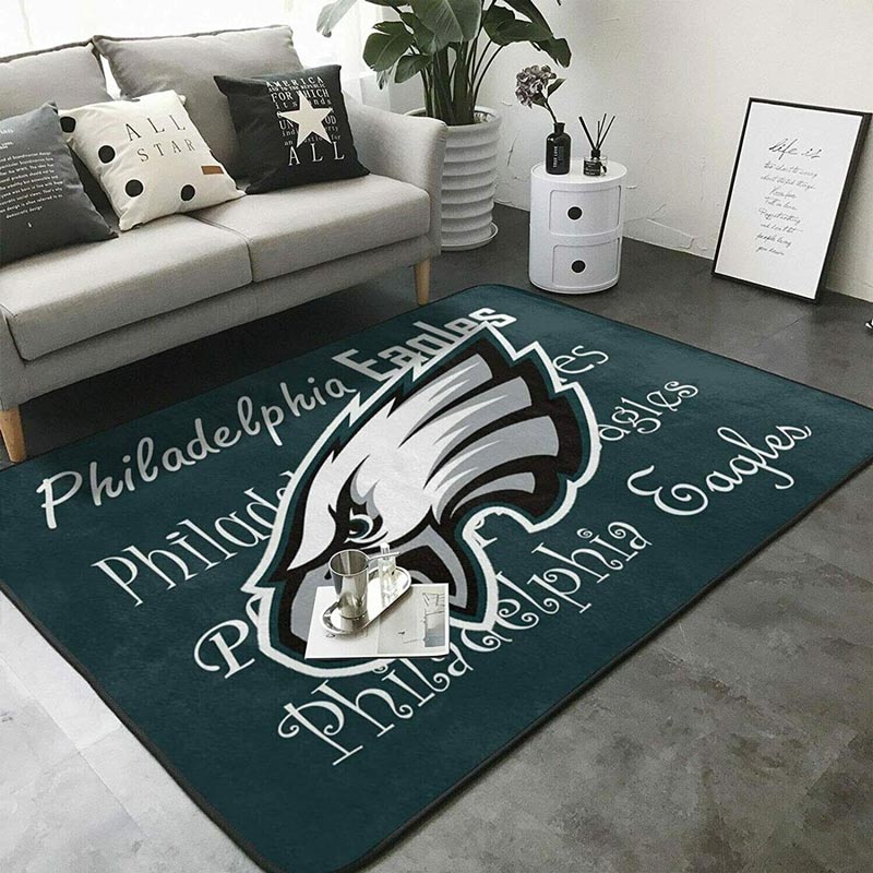 Philadelphia Eagles Rug NFL Area Rug Bathroom Rugs Indoor Outdoor Rugs Rectangle Carpet