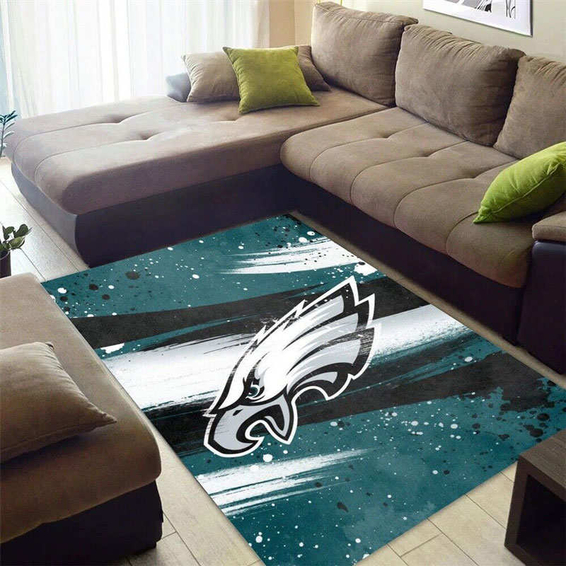 Philadelphia Eagles Rug NFL Area Rug Living Room Rug Indoor Rugs Rectangle Carpet