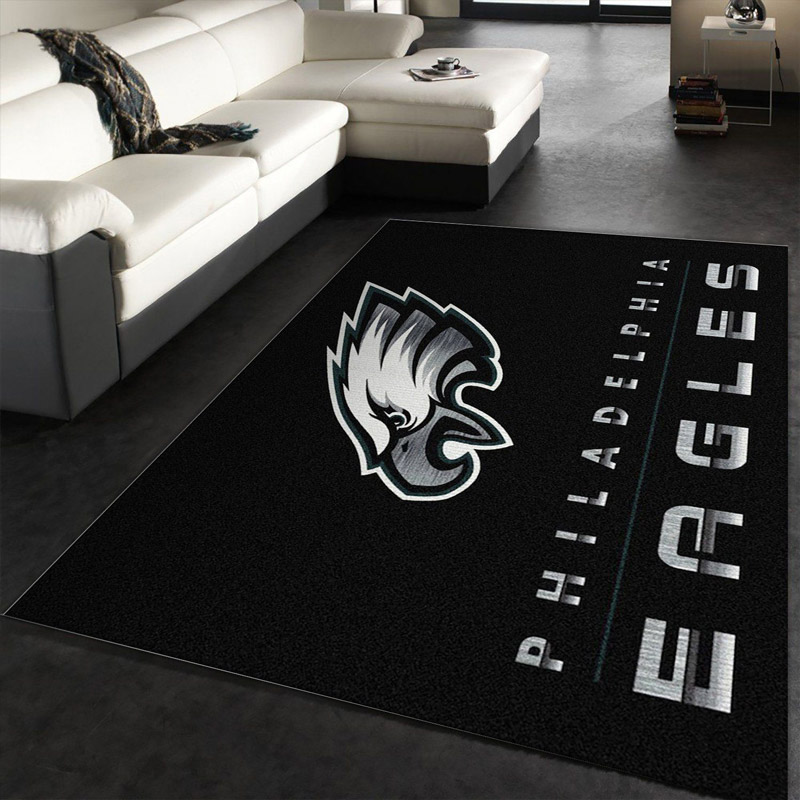 Philadelphia Eagles Rug NFL Area Rug Bathroom Rugs Outdoor Rug Rectangle Carpet