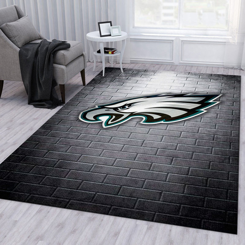 Philadelphia Eagles Area Rug NFL Area Rug Bedroom Rug Outdoor Rugs Rectangle Carpet