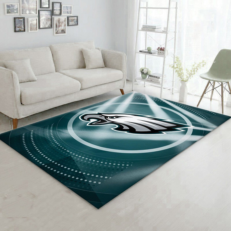 Philadelphia Eagles Rug NFL Area Rug Living Room Rug Indoor Outdoor Rugs Rectangle Carpet