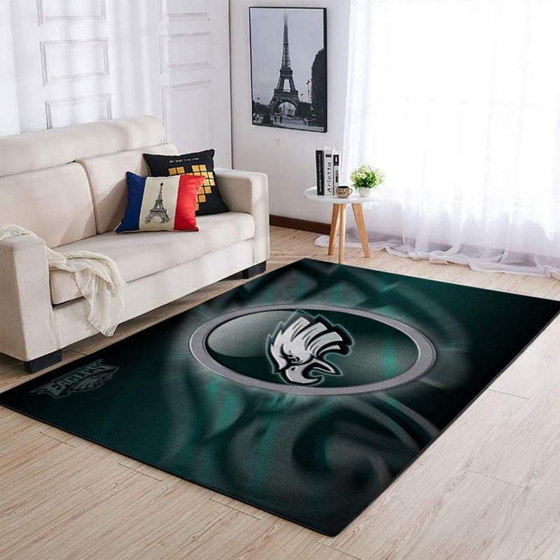 Philadelphia Eagles Area Rug NFL Area Rug Bathroom Rug Outdoor Rug Rectangle Carpet