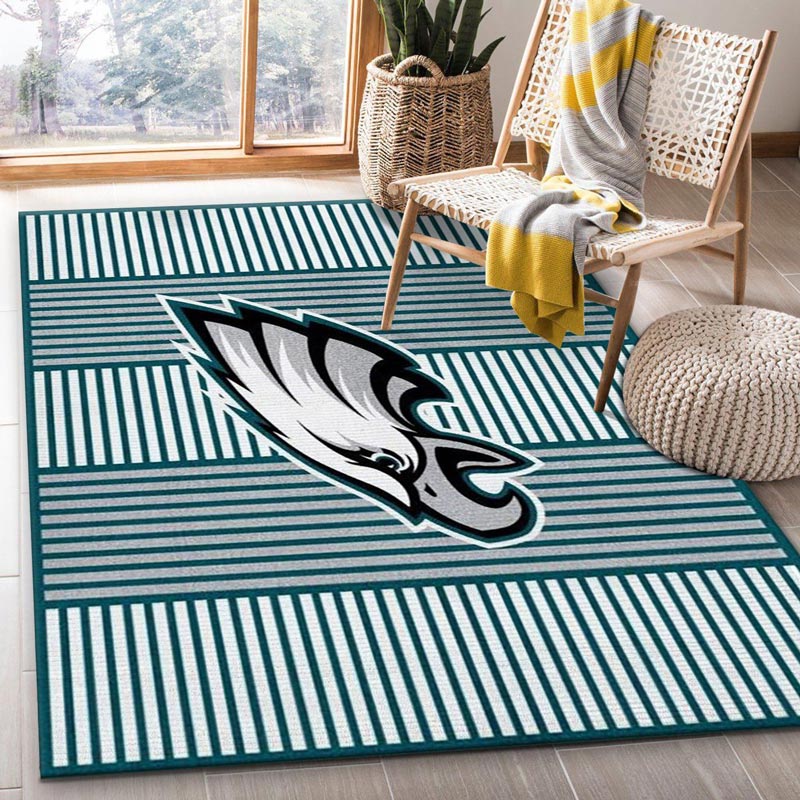 Philadelphia Eagles Area Rug NFL Area Rug Bathroom Rug Outdoor Rug Rectangle Carpet