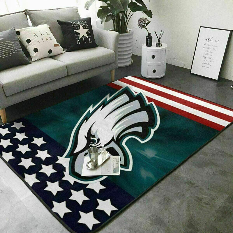 Philadelphia Eagles Area Rug NFL Area Rug Bathroom Rug Outdoor Rugs Rectangle Carpet