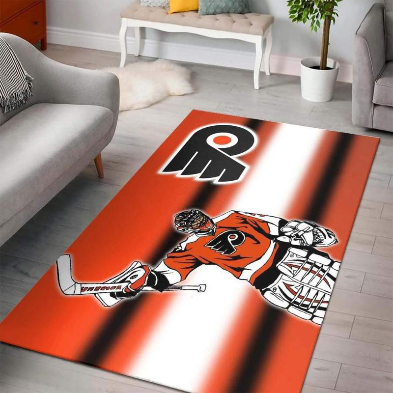 Philadelphia Flyers Rug NHL Area Rug Dining Room Rugs Outdoor Rug Rectangle Carpet