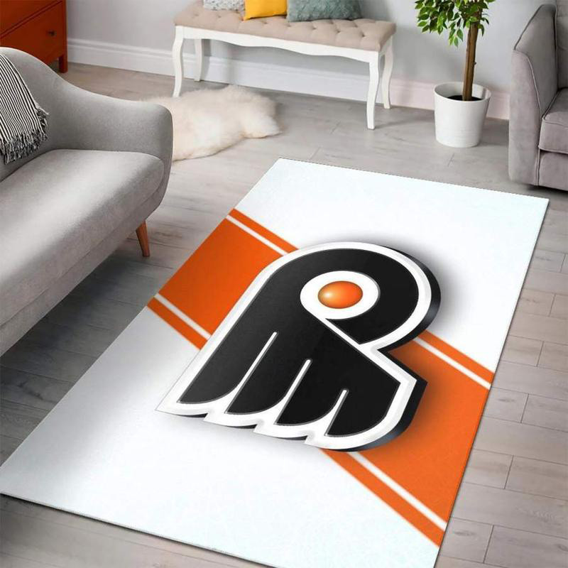 Philadelphia Flyers Rug NHL Area Rug Dining Room Rug Indoor Outdoor Rug Rectangle Carpet