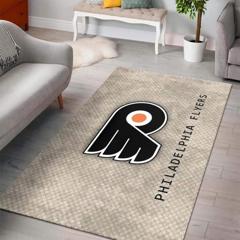 Philadelphia Flyers Rug NHL Area Rug Bathroom Rugs Indoor Outdoor Rug Rectangle Carpet