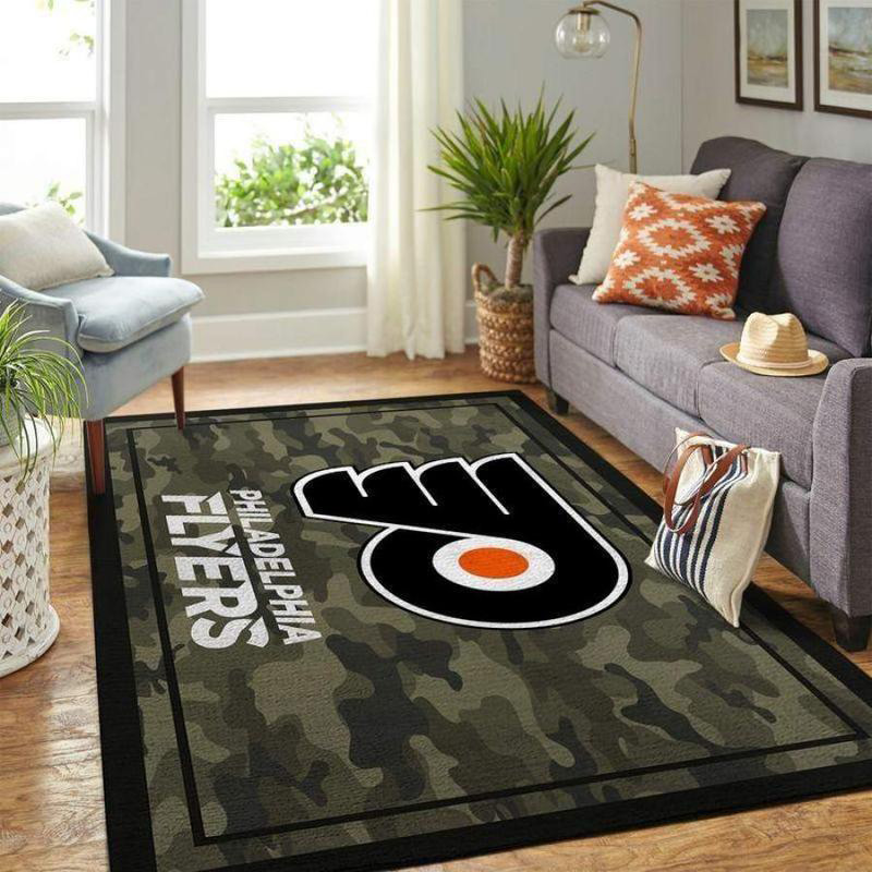 Philadelphia Flyers Area Rug NHL Area Rug Bedroom Rug Outdoor Rug Rectangle Carpet