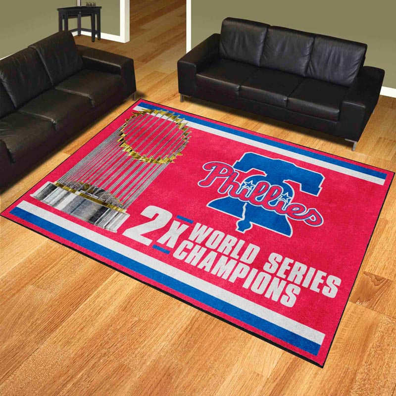 Philadelphia Phillies Rug MLB Area Rug Bathroom Rugs Indoor Outdoor Rugs Rectangle Carpet