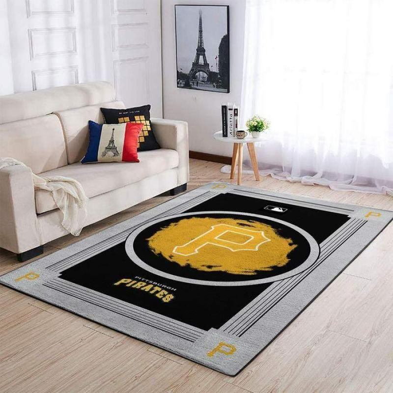 Pittsburgh Pirates Area Rug MLB Area Rug Bathroom Rug Outdoor Rugs Rectangle Carpet