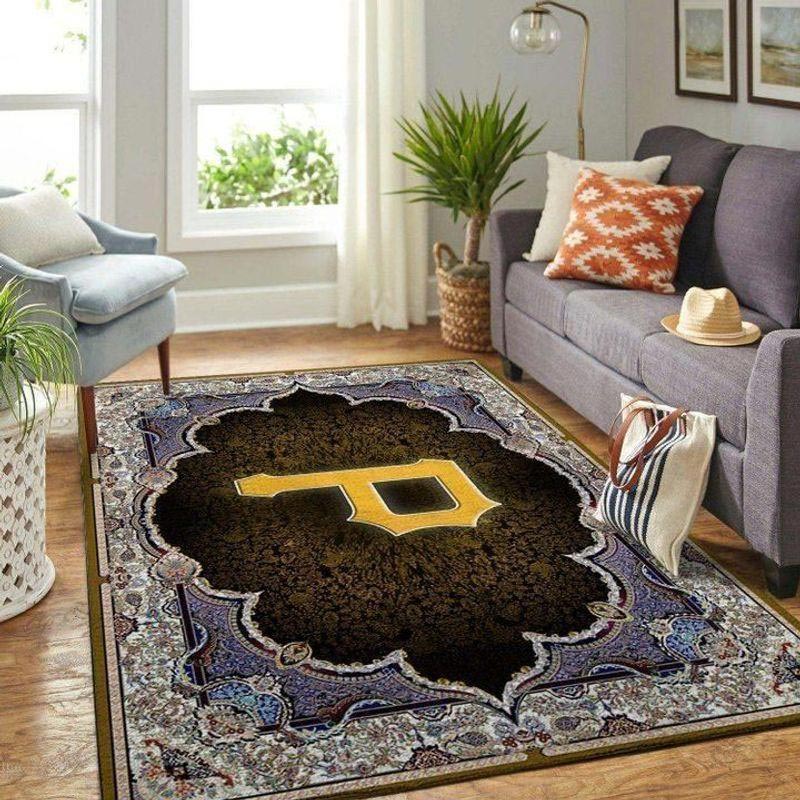 Pittsburgh Pirates Area Rug MLB Area Rug Living Room Area Rug Indoor Outdoor Rugs Rectangle Carpet