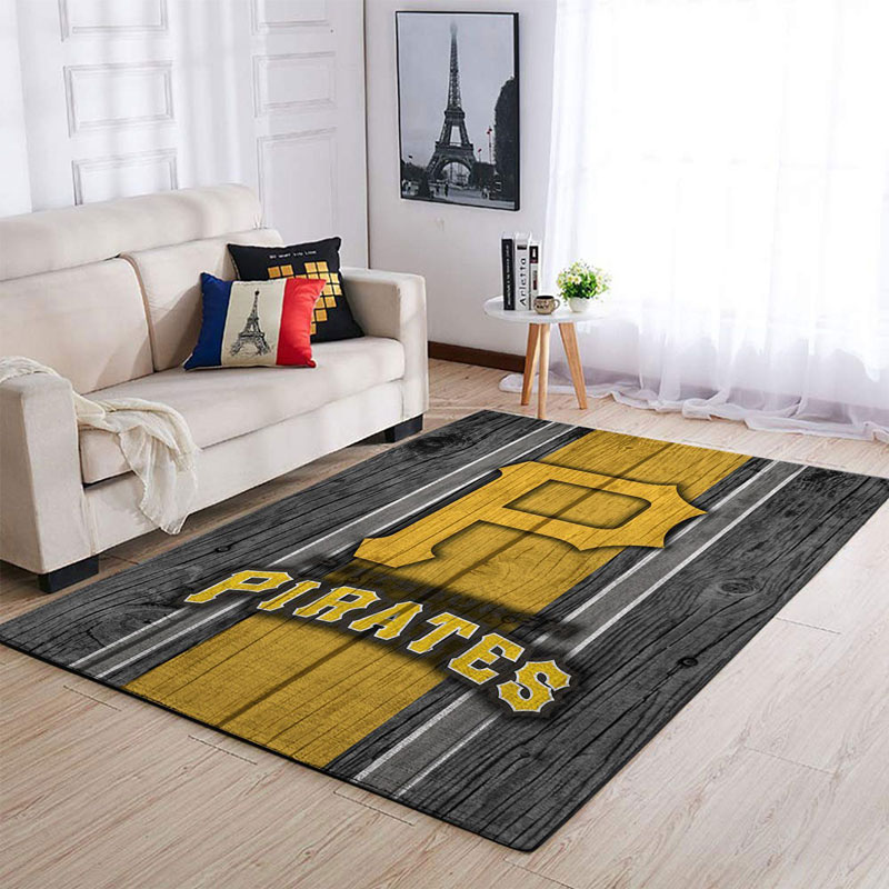 Pittsburgh Pirates Rug MLB Area Rug Bathroom Rug Indoor Outdoor Rug Rectangle Carpet