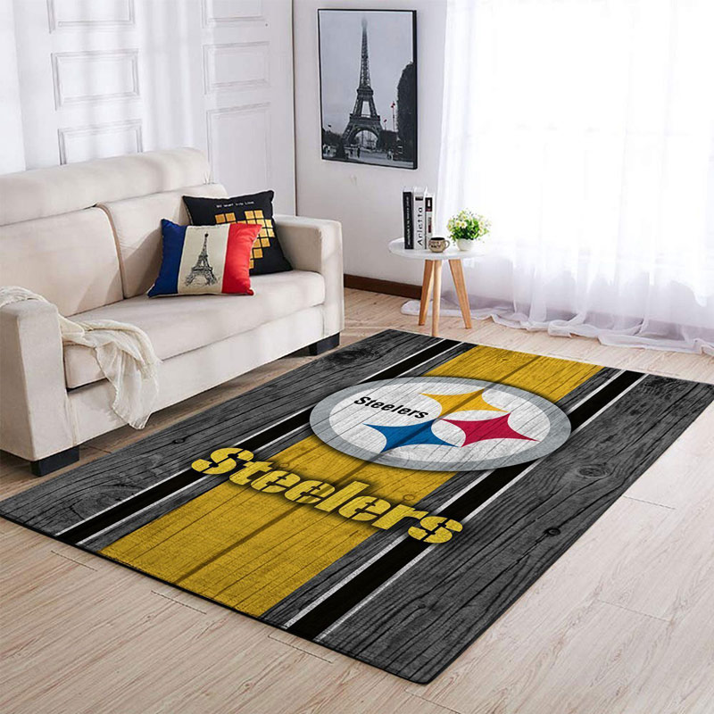 Pittsburgh Steelers Rug NFL Area Rug Bedroom Area Rug Outdoor Rugs Rectangle Carpet