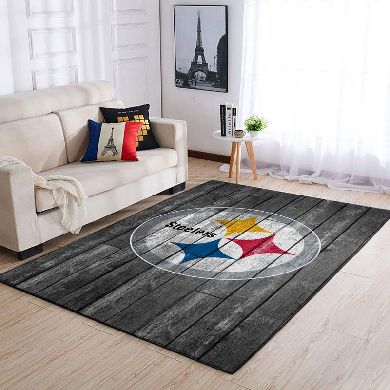 Pittsburgh Steelers Area Rug NFL Area Rug Bathroom Rug Indoor Outdoor Rug Rectangle Carpet