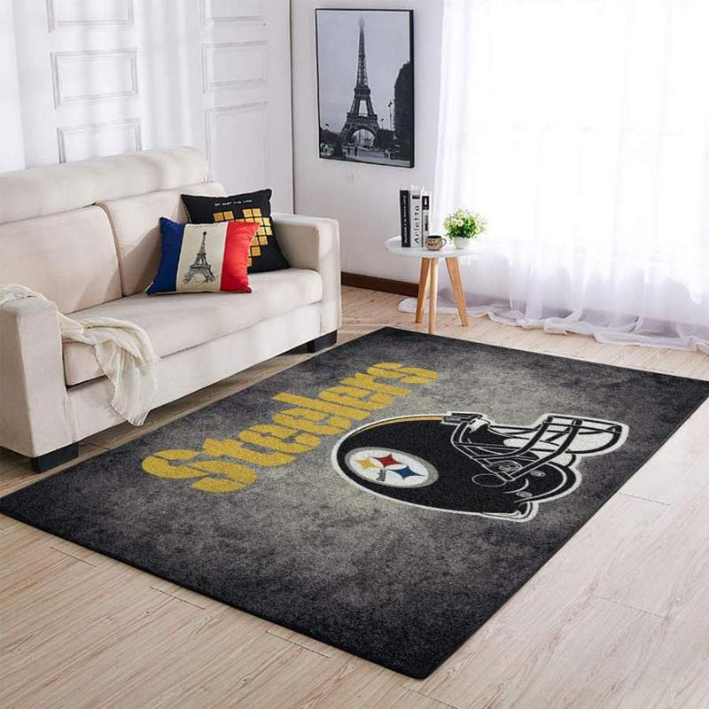 Pittsburgh Steelers Area Rug NFL Area Rug Dining Room Rug Outdoor Rug Rectangle Carpet