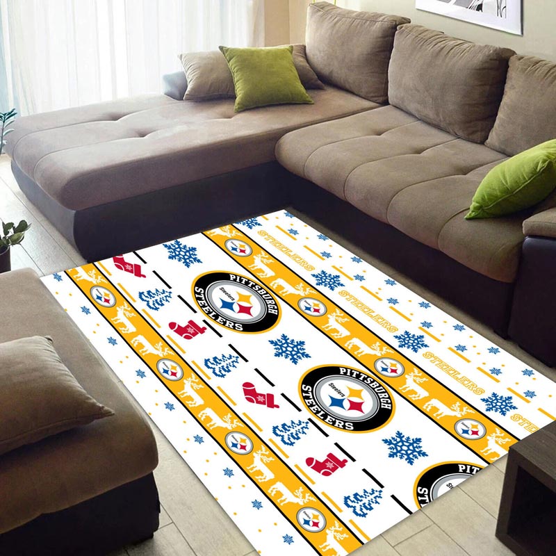 Pittsburgh Steelers Area Rug NFL Area Rug Bedroom Area Rug Outdoor Rugs Rectangle Carpet