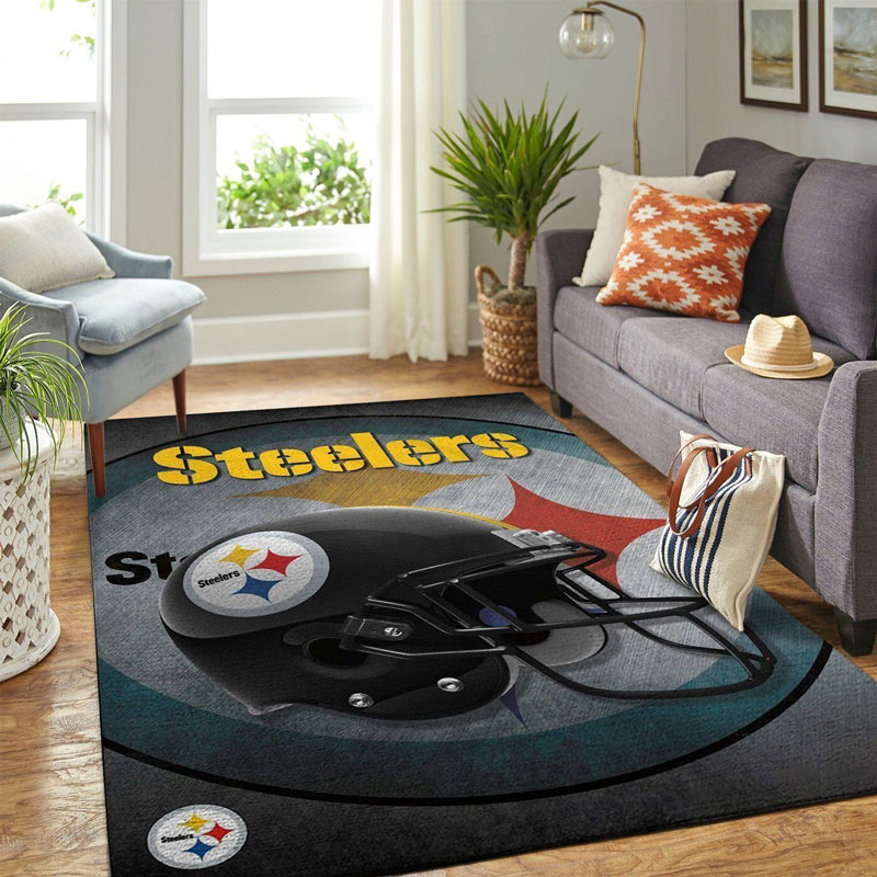 Pittsburgh Steelers Area Rug NFL Area Rug Bathroom Rugs Outdoor Rugs Rectangle Carpet