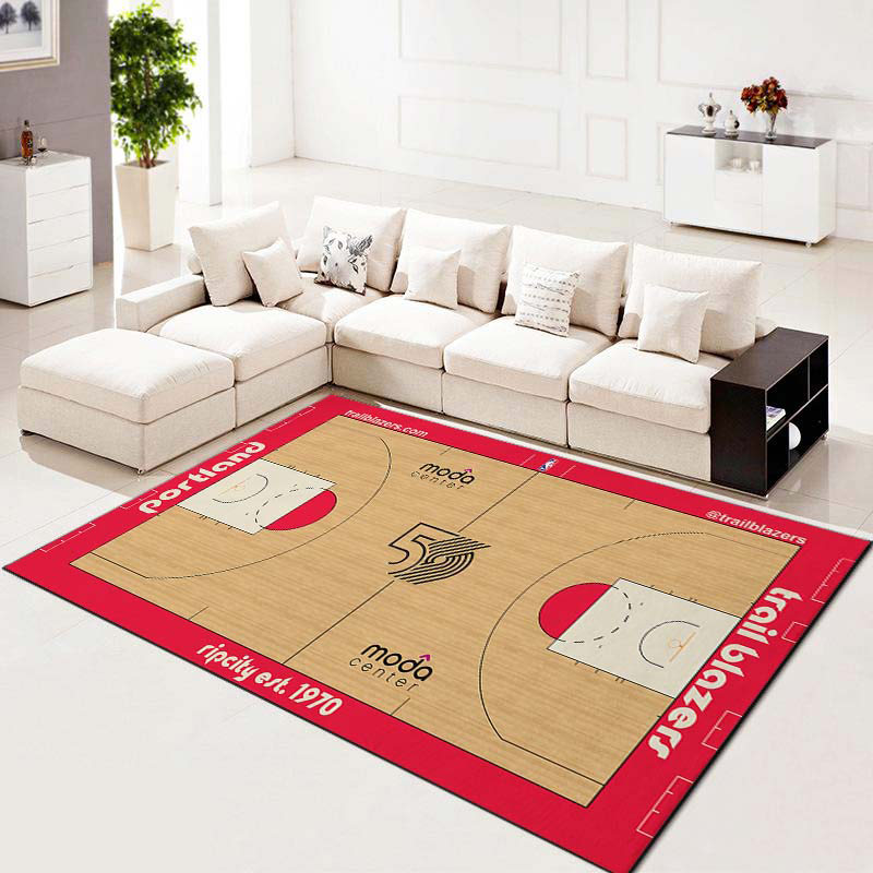 Portland Trail Blazers Rug NBA Area Rug Kitchen Rug Outdoor Rugs Rectangle Carpet