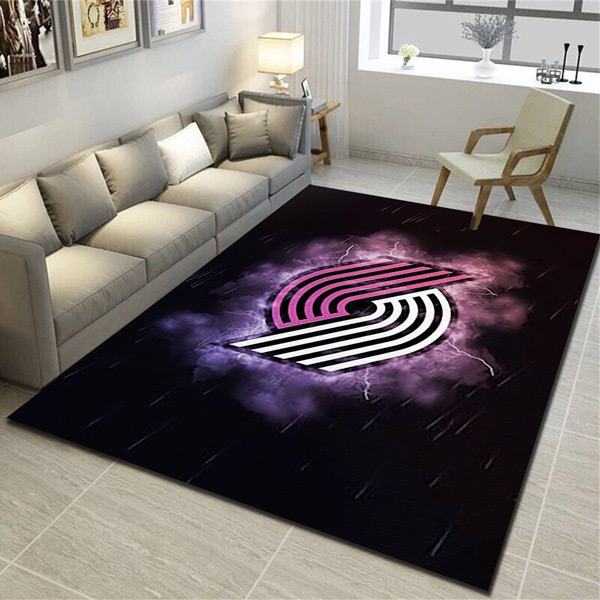Portland Trail Blazers Rug NBA Area Rug Dining Room Rug Outdoor Rugs Rectangle Carpet