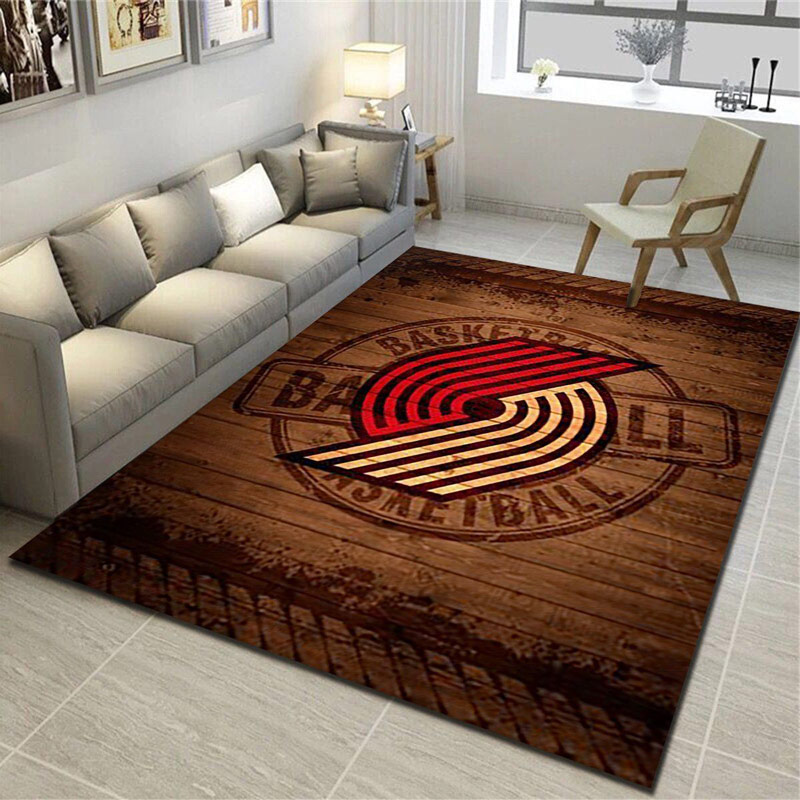 Portland Trail Blazers Area Rug NBA Area Rug Living Room Rug Indoor Outdoor Rug Rectangle Carpet